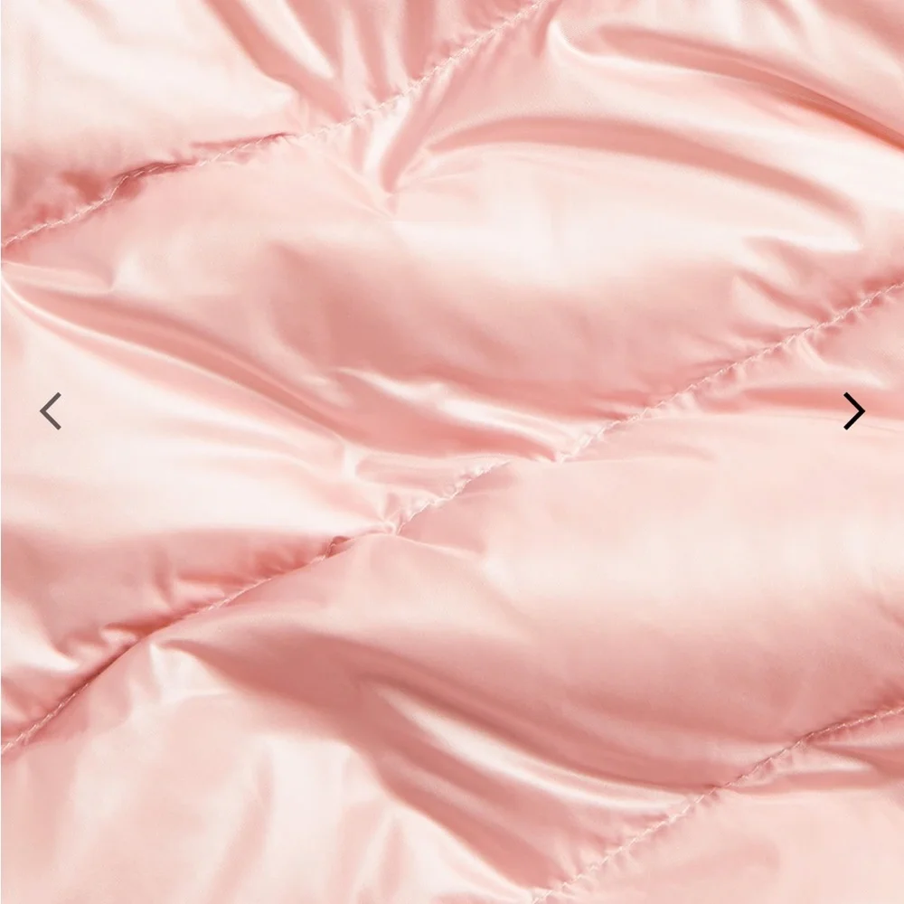 Ralph Lauren Girls' Pale Pink Hooded Puffer Jacket
